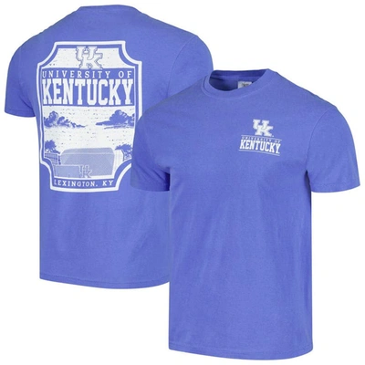Image One Royal Kentucky Wildcats Campus Badge Comfort Colors T-shirt