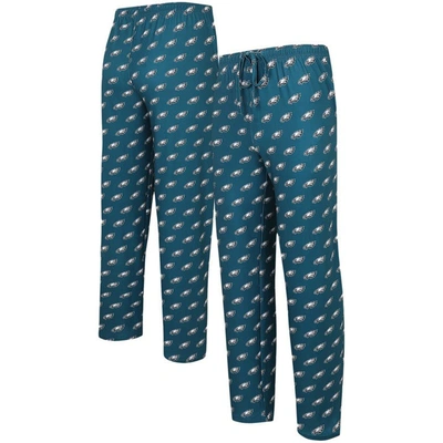 Concepts Sport Green Philadelphia Eagles Gauge Allover Print Knit Pants