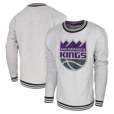 Stadium Essentials Heather Gray Sacramento Kings Club Level Pullover Sweatshirt