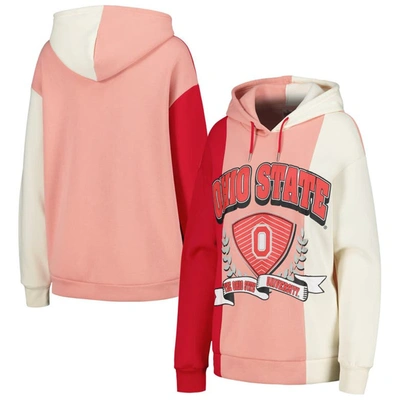 Gameday Couture Scarlet Ohio State Buckeyes Hall Of Fame Colorblock Pullover Hoodie