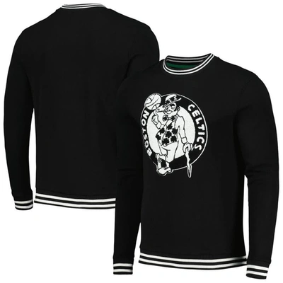 Stadium Essentials Black Boston Celtics Club Level Pullover Sweatshirt