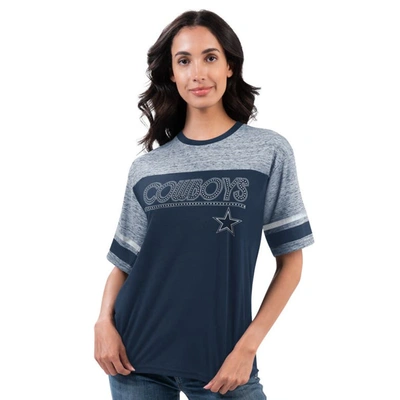 G-iii 4her By Carl Banks Navy Dallas Cowboys Track T-shirt