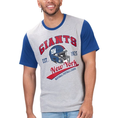 G-iii Sports By Carl Banks Heather Gray New York Giants Black Label T-shirt
