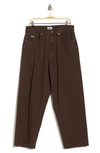Obey Bigwig Baggy Jeans In Java Brown