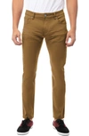 X-ray Classic Twill Skinny Jeans In Tobacco