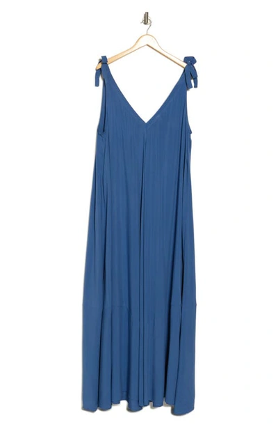 By Design Elise Tie Strap Maxi Dress In Dutch Blue