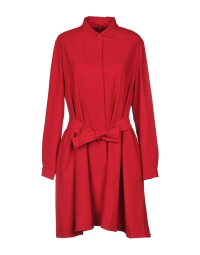 Maje Shirt Dress In Red