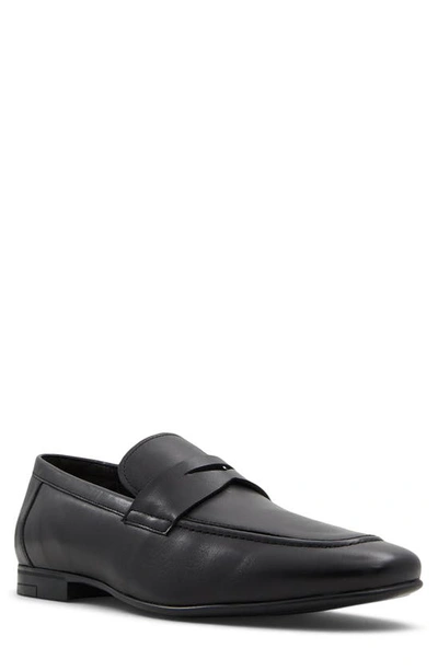 Aldo Wakith Apron Toe Penny Loafer In Black