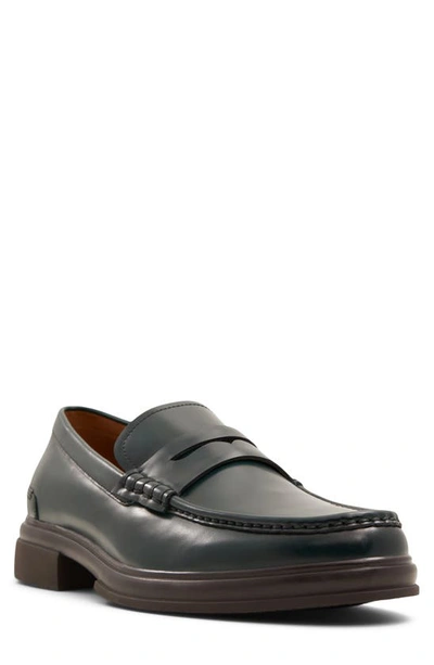 Aldo Tucker Penny Loafer In Dark Green