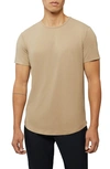 Cuts Ao Curve Hem Cotton Blend T-shirt In Dove