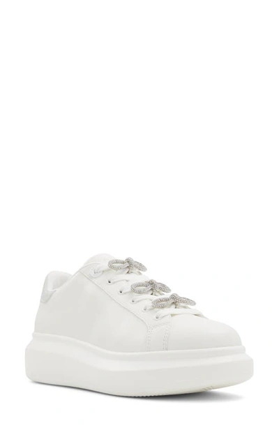 Aldo Merrick Platform Sneaker In White