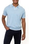 Pino By Pinoporte Men's Vedro Johnny Collar Polo In Light Blue