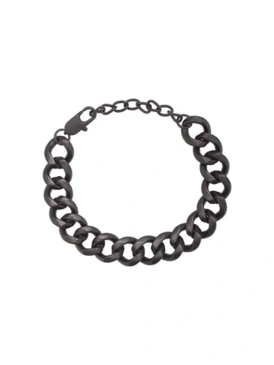 Hues Chunky Chain Link Bracelet In Black