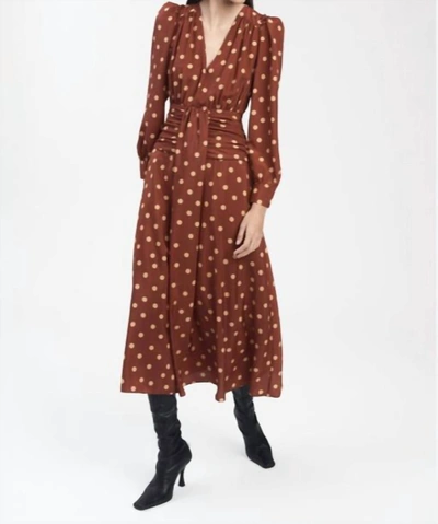 Derek Lam 10 Crosby Valentina Puff Shoulder Dress In Red