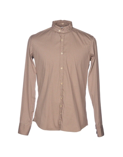 Aglini Shirts In Beige