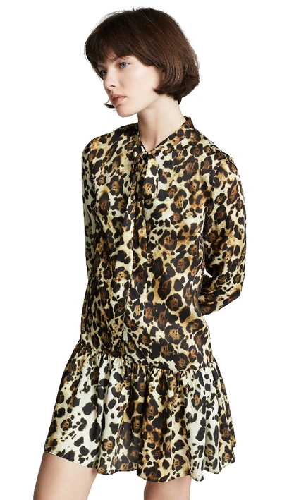 Alexis Lydia Leopard Mini Dress In Animal Print