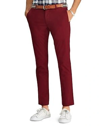 Polo Ralph Lauren Polo Stretch Slim Fit Chino Pants In Red