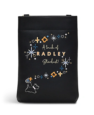 Radley London Stardust Mini Leather Crossbody In Black