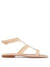 Carrie Forbes Hind Raffia Sandals In Light Beige