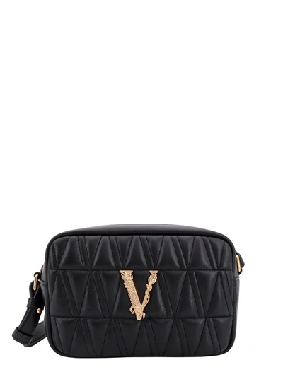 Versace Shoulder Bag In Black- Gold