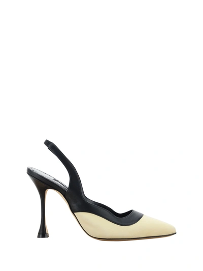 Manolo Blahnik Goga 105 Suede Pump Shoes In Yellow