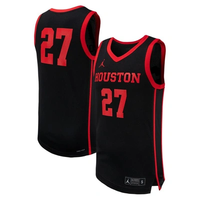 Jordan Brand #27 Black Houston Cougars Replica Basketball Jersey