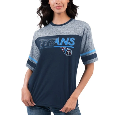 G-iii 4her By Carl Banks Navy Tennessee Titans Track T-shirt
