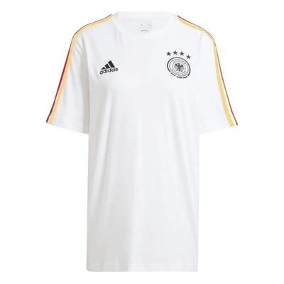 Adidas Originals Adidas White Germany National Team Dna Three-stripe T-shirt