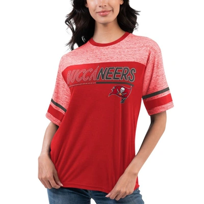 G-iii 4her By Carl Banks Red Tampa Bay Buccaneers Track T-shirt