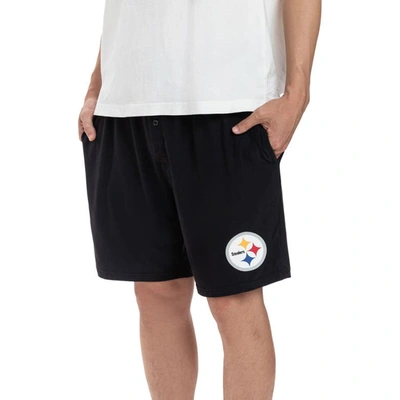 Concepts Sport Black Pittsburgh Steelers Gauge Jam Two-pack Shorts Set