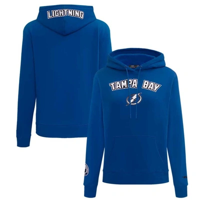 Pro Standard Blue Tampa Bay Lightning Classic Chenille Pullover Hoodie