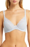 Natori Beyond Underwire Contour Bra In Blue/cafe