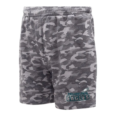 Concepts Sport Charcoal Philadelphia Eagles Biscayne Camo Shorts