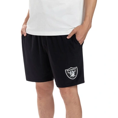 Concepts Sport Black Las Vegas Raiders Gauge Jam Two-pack Shorts Set