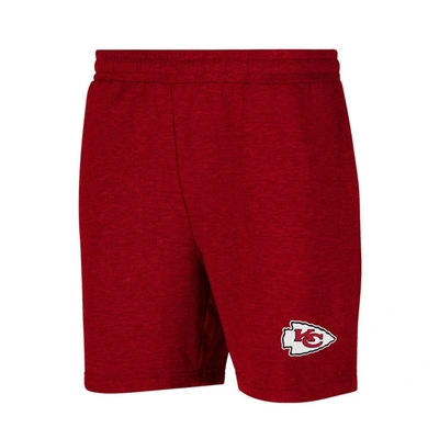 Concepts Sport Red Kansas City Chiefs Powerplay Tri-blend Fleece Shorts