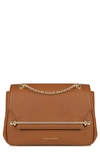 Strathberry Mini Soft Leather East/west Shoulder Bag In Tan