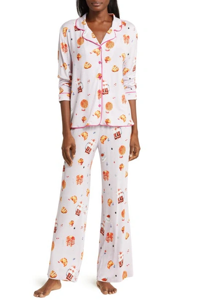 Honeydew Intimates All American Long Sleeve Jersey Pyjamas In Beloved Breakfast