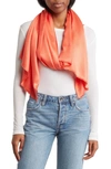 Vince Camuto Oversized Satin Pashmina Wrap In Georgia Peach