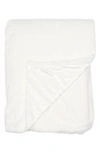 Northpoint Reversible Faux Fur Throw Blanket In Vanilla