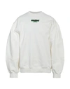 Oamc Man Sweatshirt White Size M Organic Cotton, Elastane