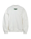 Oamc Man Sweatshirt White Size S Organic Cotton, Elastane