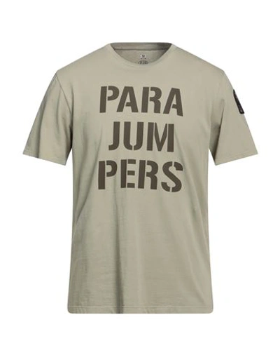 Parajumpers Man T-shirt Sage Green Size Xxl Cotton