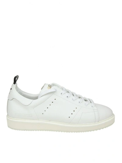 Golden Goose Sneakers Starter In White Leather