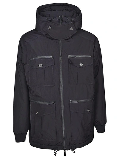 Dsquared2 Hooded Jacket In Black