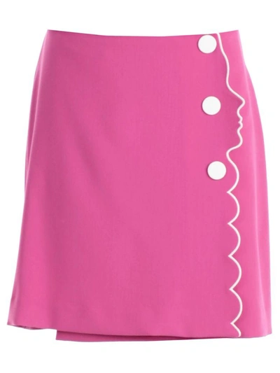 Vivetta Pencil Skirt In Raspberry
