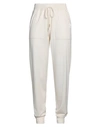 Eleventy Woman Pants Cream Size M Wool, Silk In White