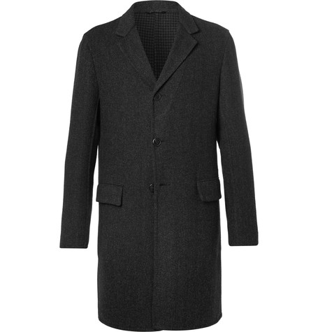Prada Slim-fit Double-faced Wool, Silk And Cashmere-blend Overcoat In ...