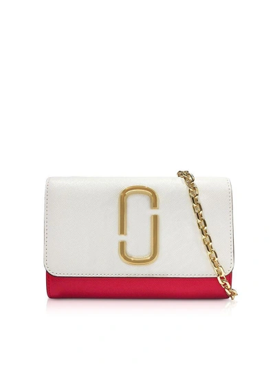 Marc Jacobs Snapshot Chain Wallet Clutch In White