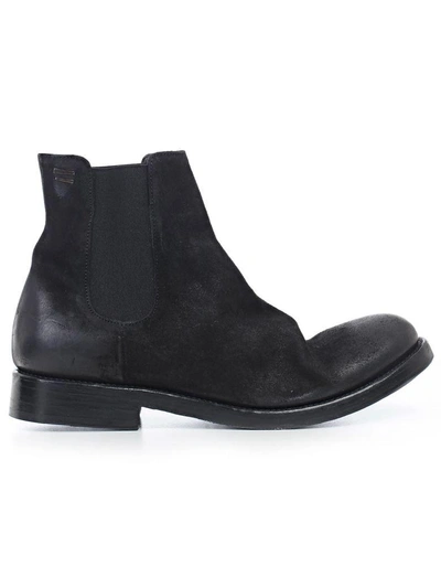The Last Conspiracy Worn-effect Ankle Boots In Black