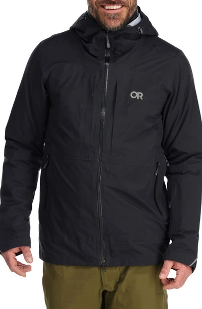 Outdoor Research Carbide Pertex® Shield Waterproof Snow Jacket In Black